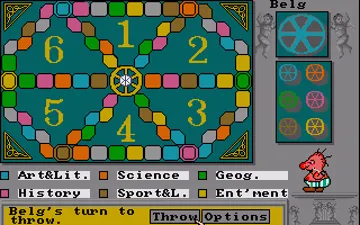 Trivial Pursuit screen shot game playing